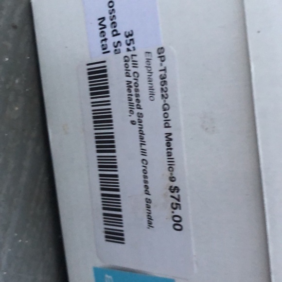 Brand New Elephantito gold metallic sandals - Picture 3 of 4